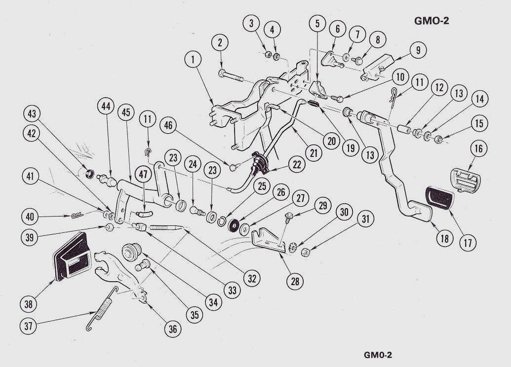 S10 Clutch Pedal Assembly Diagram - Hanenhuusholli