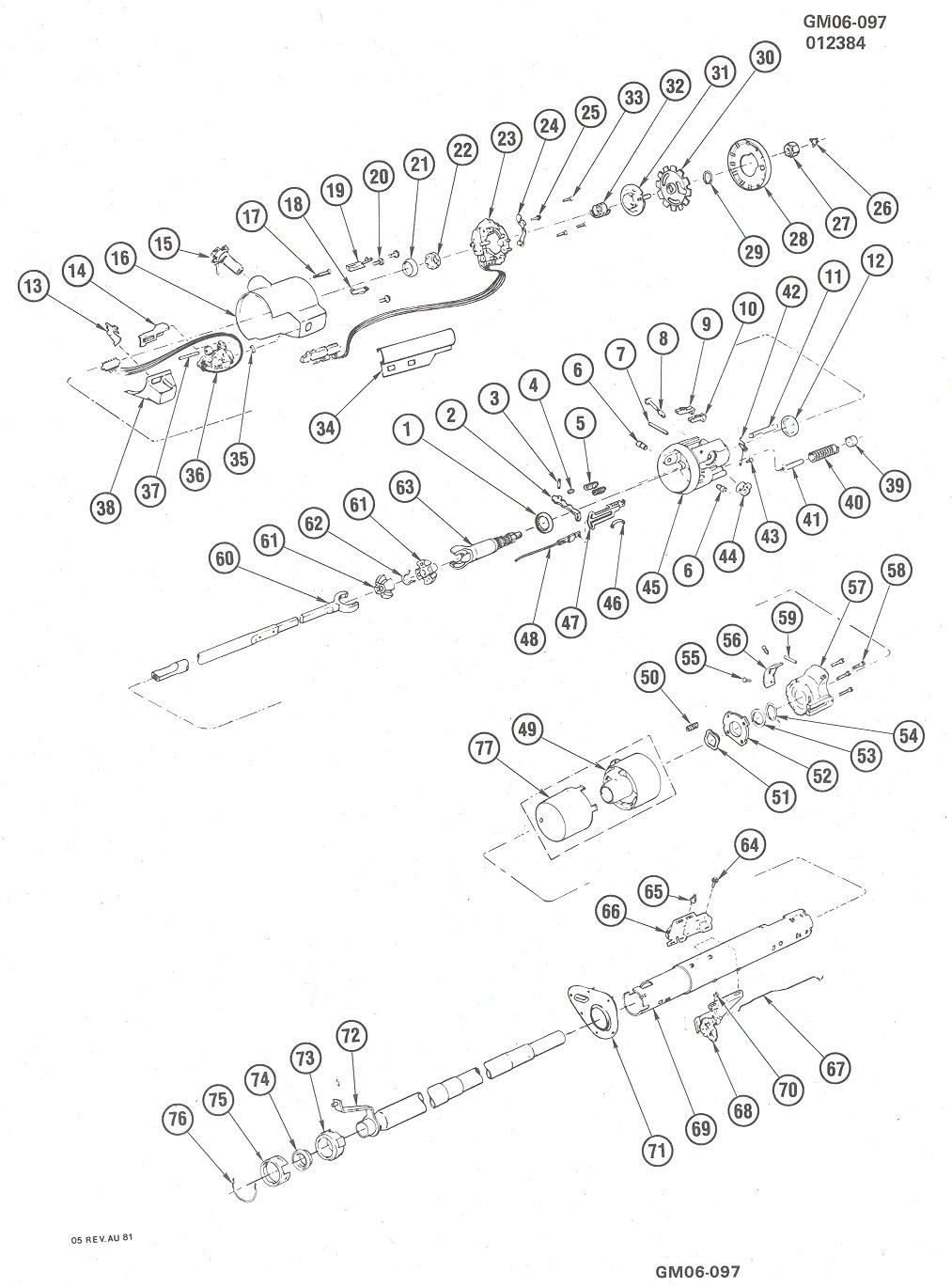 Steering Column Exploded View at Joanna Swanner blog